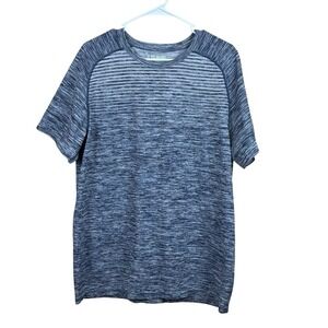 01 ALGO Blue 01 performance quick‎ dry moisture wick anti-odor SPF 35 T-shirt L